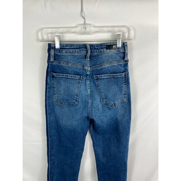Kut from the Kloth Elizabeth Fab Ab Ankle Straight Leg High Rise Jean Size 00L - Picture 6 of 7